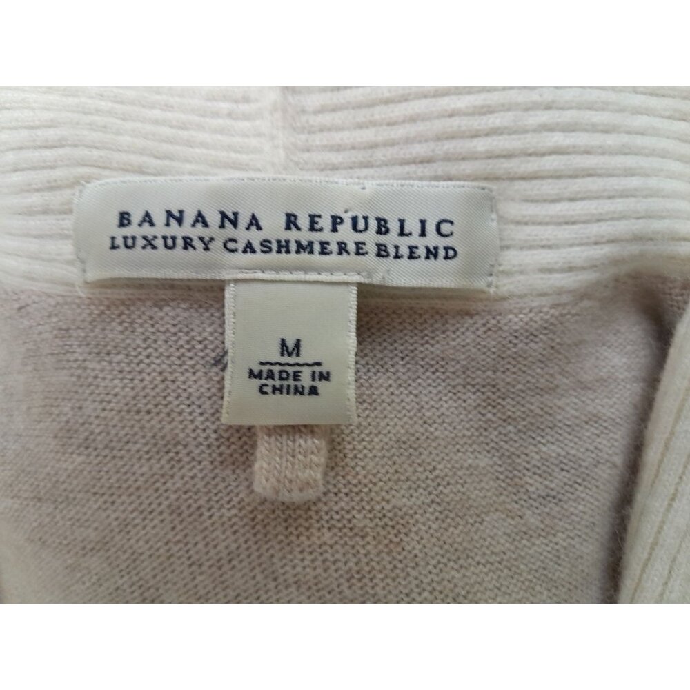Banana Republic Luxury Wool Cashmere Chic Winter Minimalist Sz Medium Sweater - Picture 7 of 8